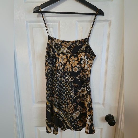 Princess Polly Black and Gold Embellished Slip Mini Dress - Picture 4 of 5